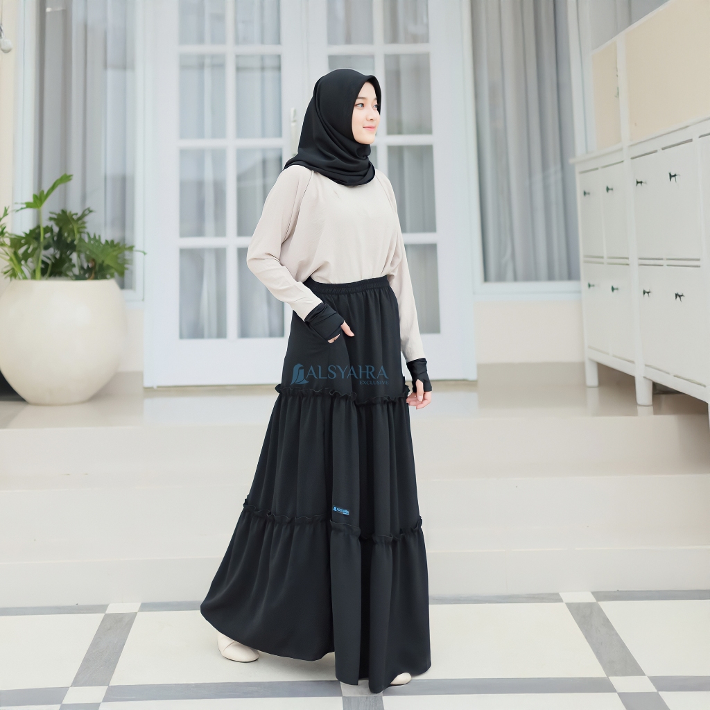 Alsyahra Exclusive - Rok Daily Jamila Celana Muslimah Crinkle Airflow Premium