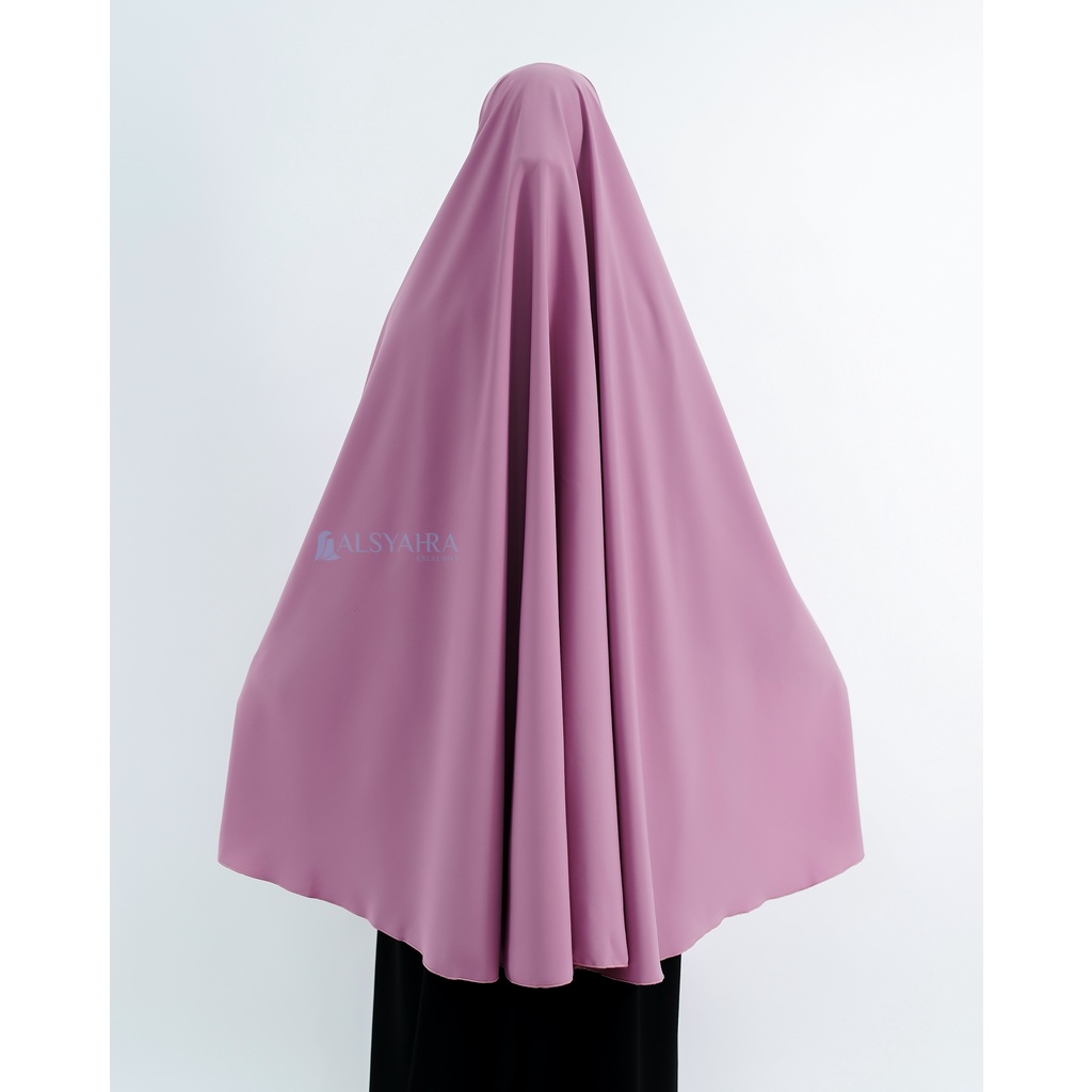 Alsyahra Exclusive - Set Khimar Syari Handsplit Non Pad Cadar Tali WF Premium