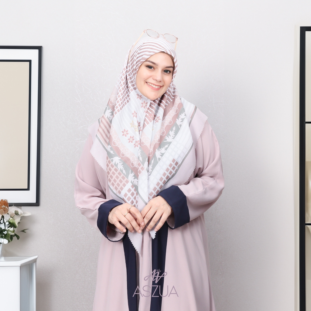 ASZUA by Alsyahra Exclusive Scarf Zahira Hijab Square Import Premium