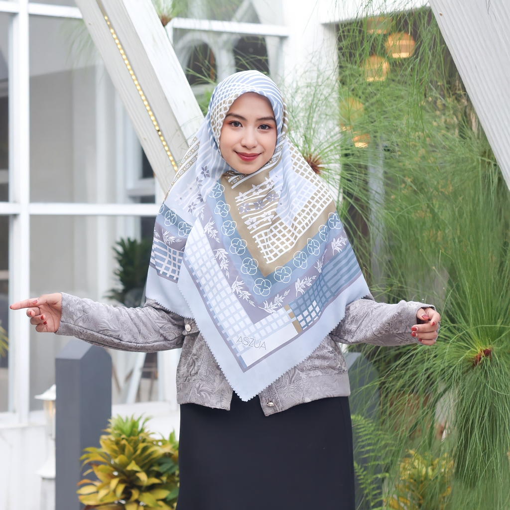 ASZUA by Alsyahra Exclusive Scarf Zahira Hijab Square Import Premium