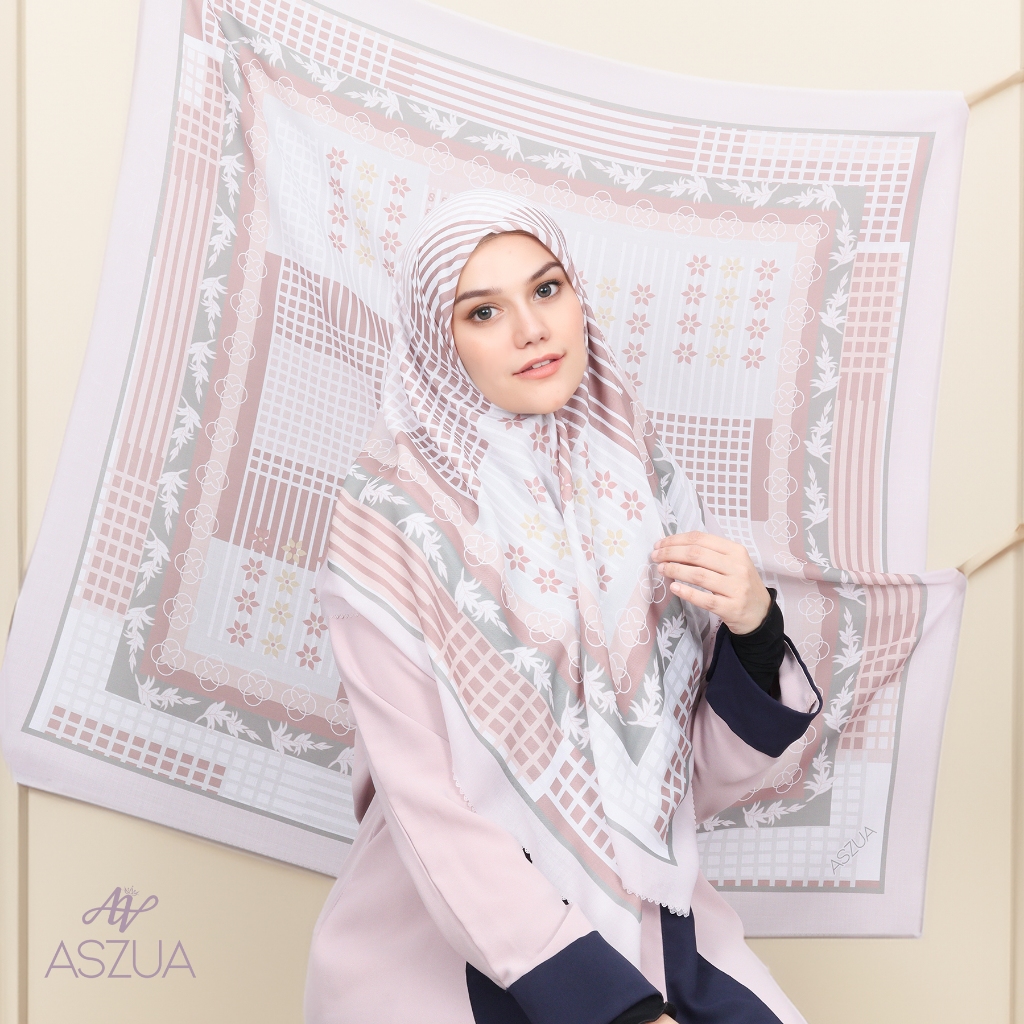 ASZUA by Alsyahra Exclusive Scarf Zahira Hijab Square Import Premium
