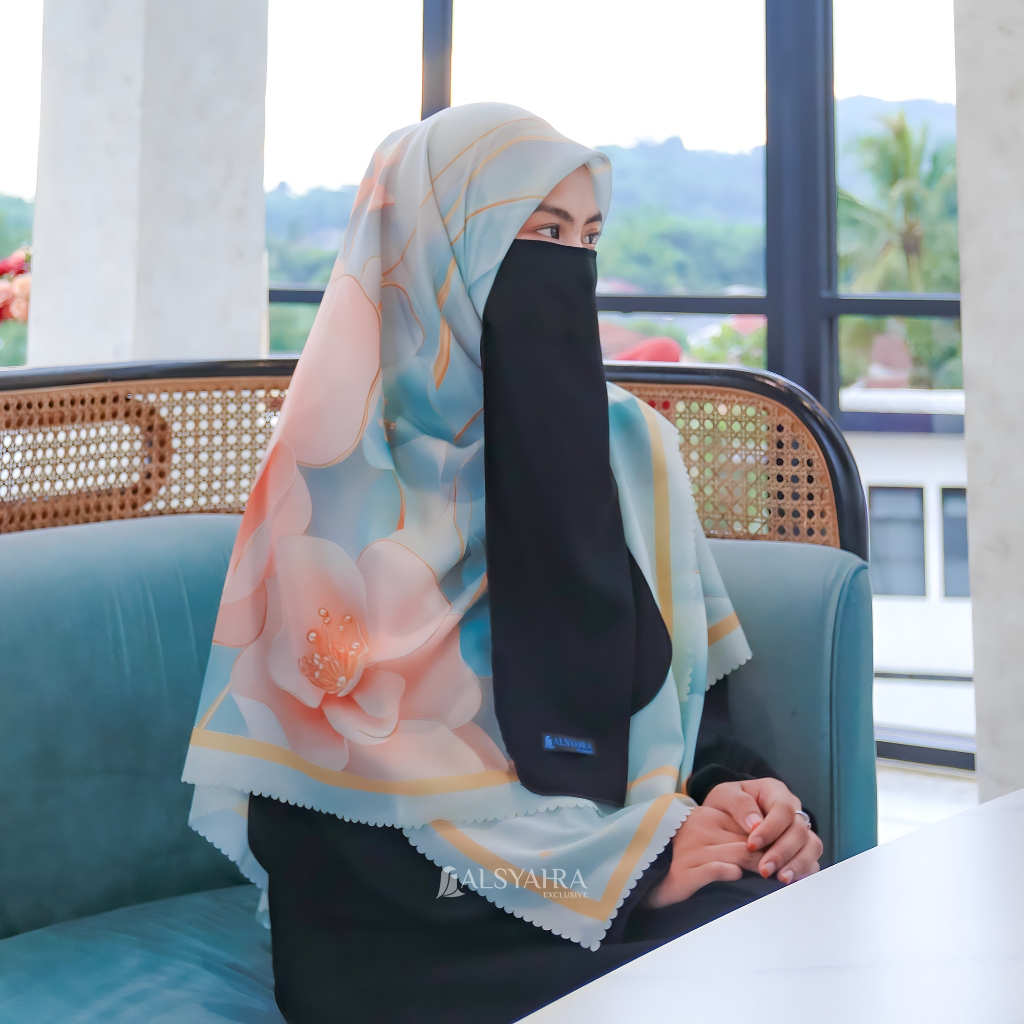 Alsyahra Exclusive Jilbab Sakura Luxe Hijab Voile Kerudung Segi Empat Premium