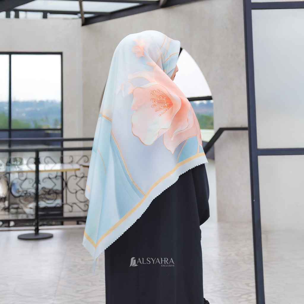 Alsyahra Exclusive Jilbab Sakura Luxe Hijab Voile Kerudung Segi Empat Premium