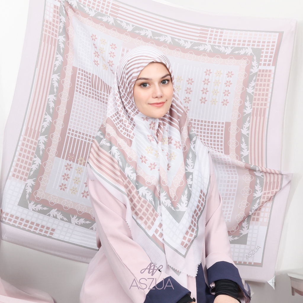 ASZUA by Alsyahra Exclusive Scarf Zahira Hijab Square Import Premium