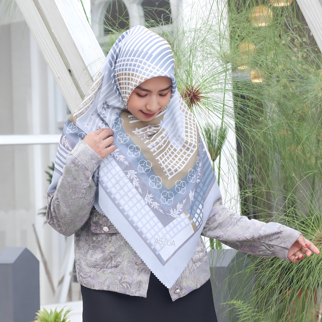 ASZUA by Alsyahra Exclusive Scarf Zahira Hijab Square Import Premium