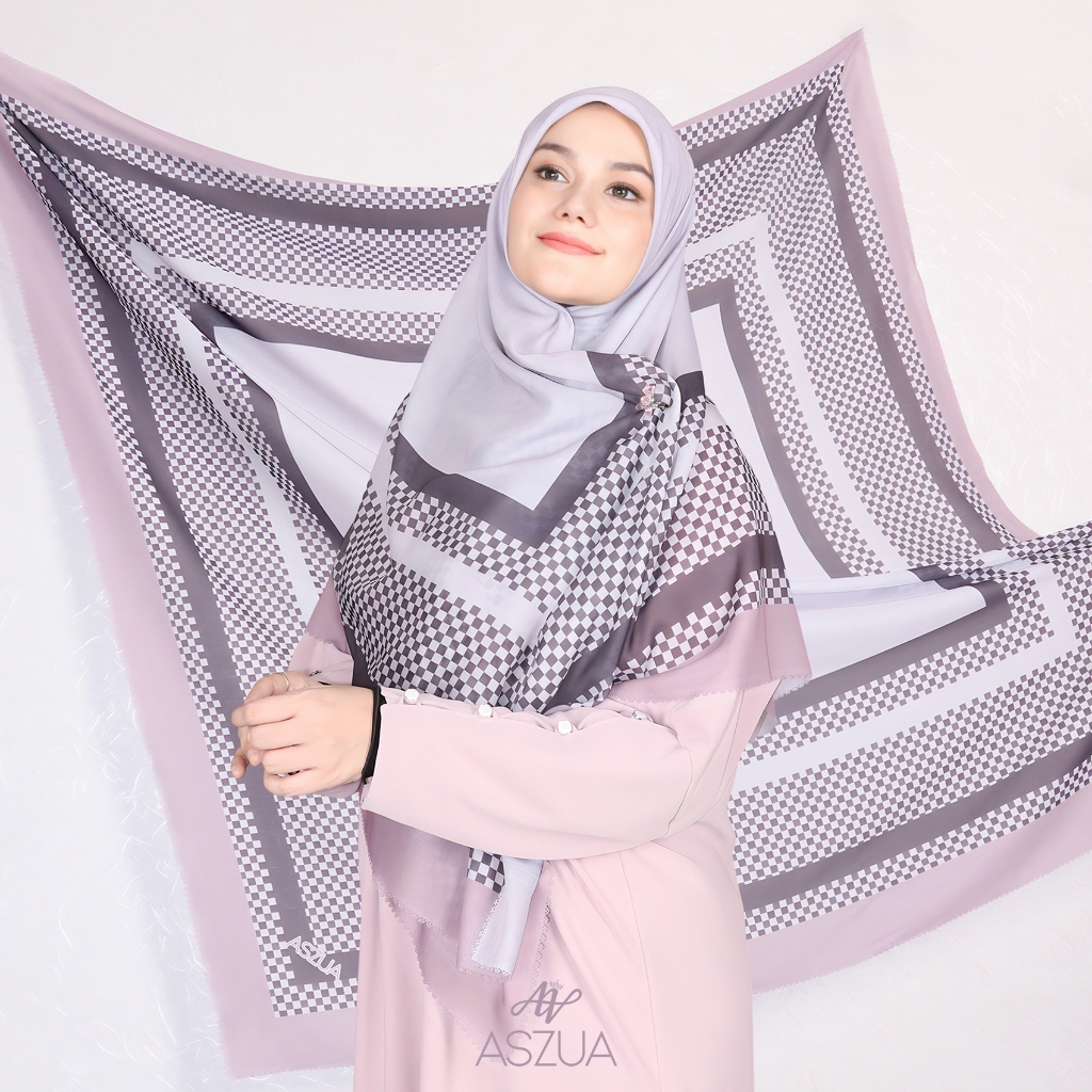 ASZUA by Alsyahra Exclusive - Scarf Hijaz Hijab Square Import Premium