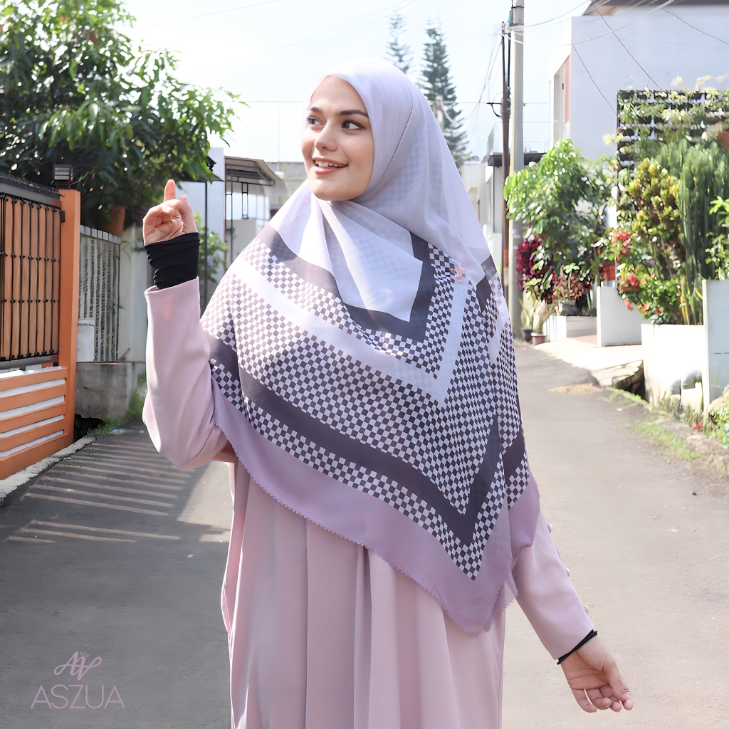 ASZUA by Alsyahra Exclusive - Scarf Hijaz Hijab Square Import Premium