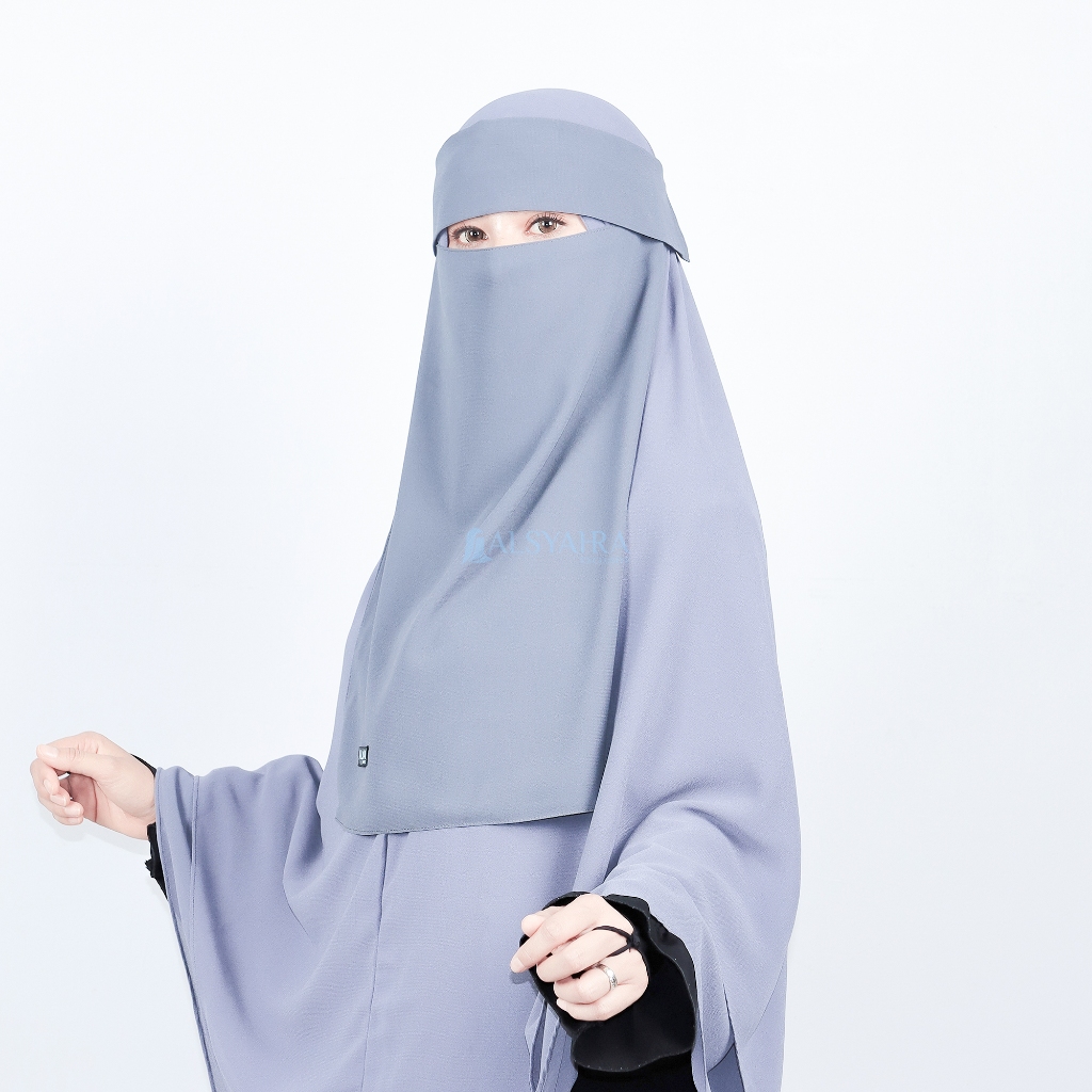 Alsyahra Exclusive - Niqab Poni Pulldown Sifon Cerruti Premium