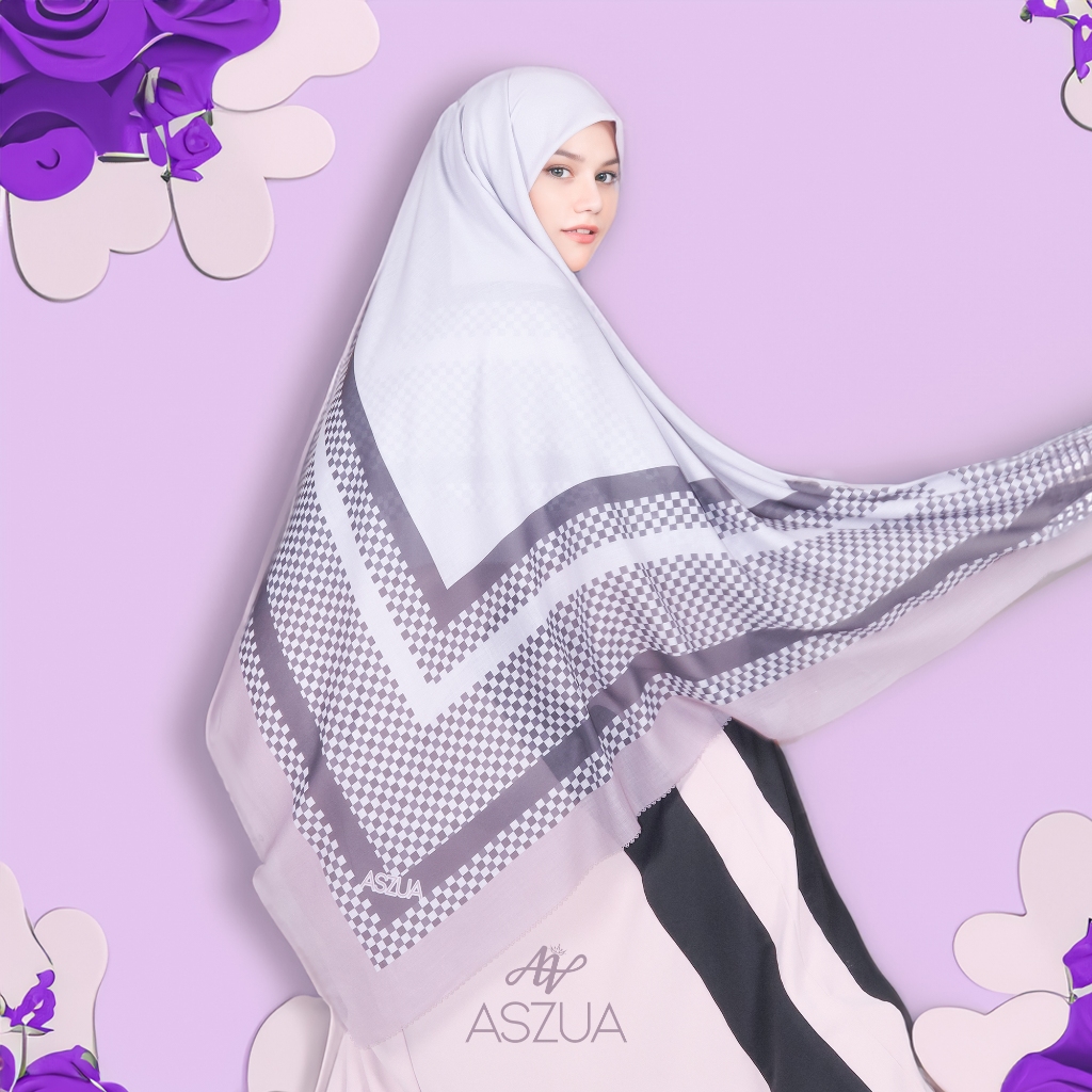 ASZUA by Alsyahra Exclusive - Scarf Hijaz Hijab Square Import Premium