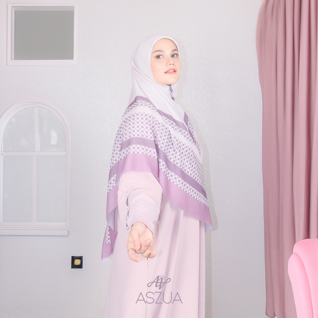 ASZUA by Alsyahra Exclusive - Scarf Hijaz Hijab Square Import Premium