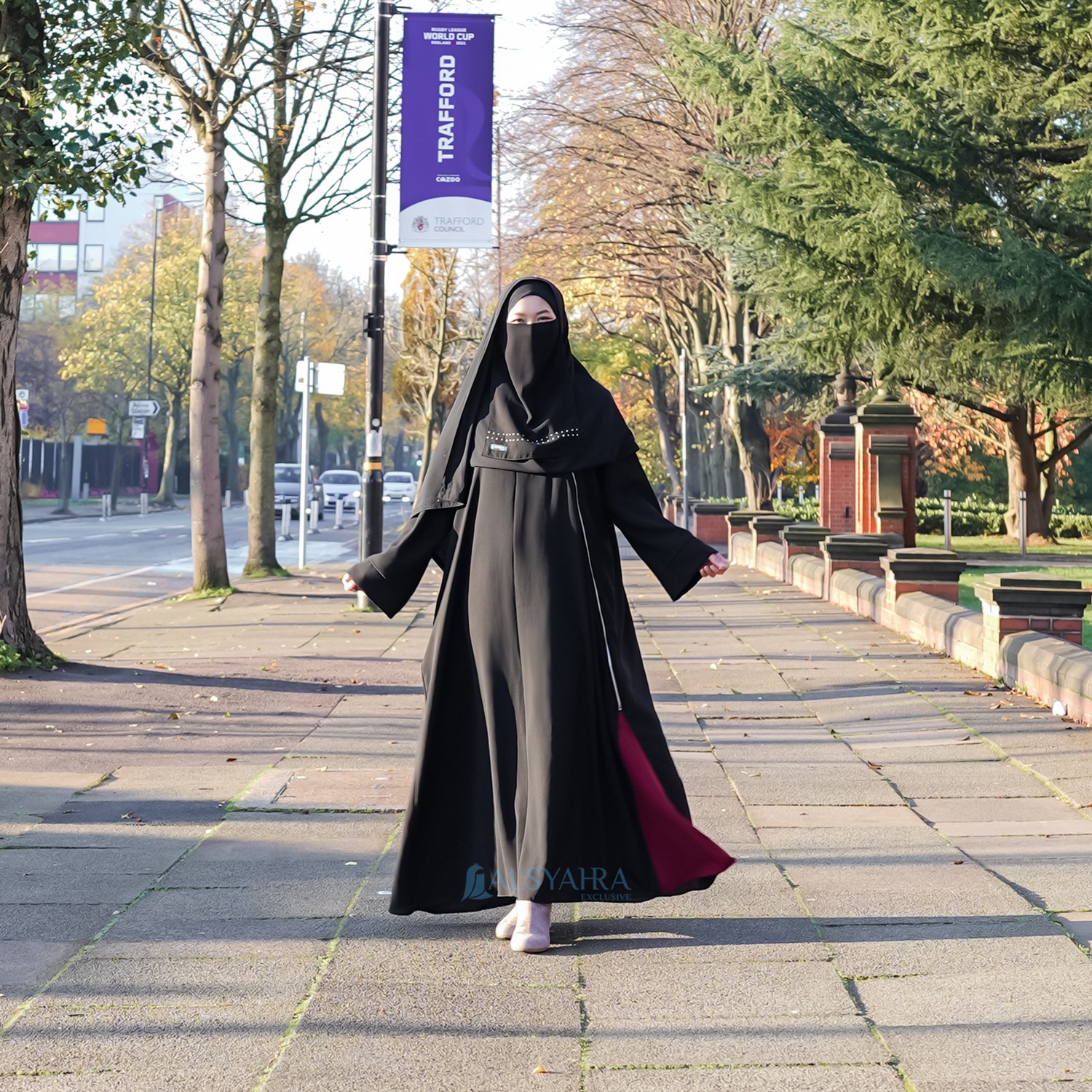 Alsyahra Exclusive - Abaya Gamis Syari Anindya Jetblack