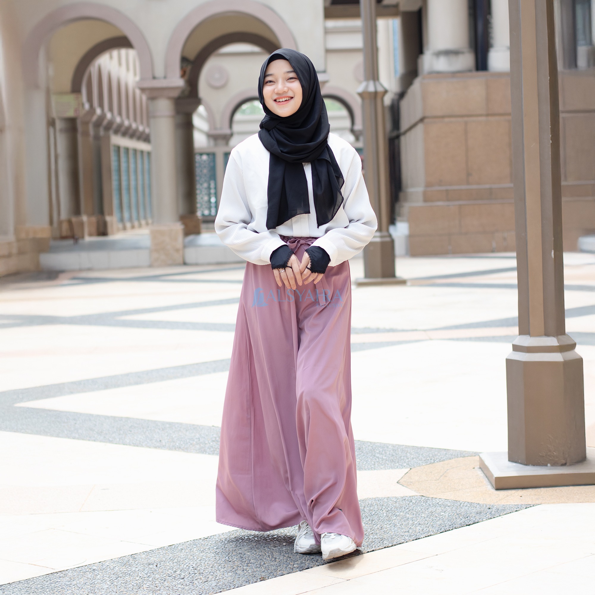 Alsyahra Exclusive - Rok Daily Syari Celana Muslimah WF Premium