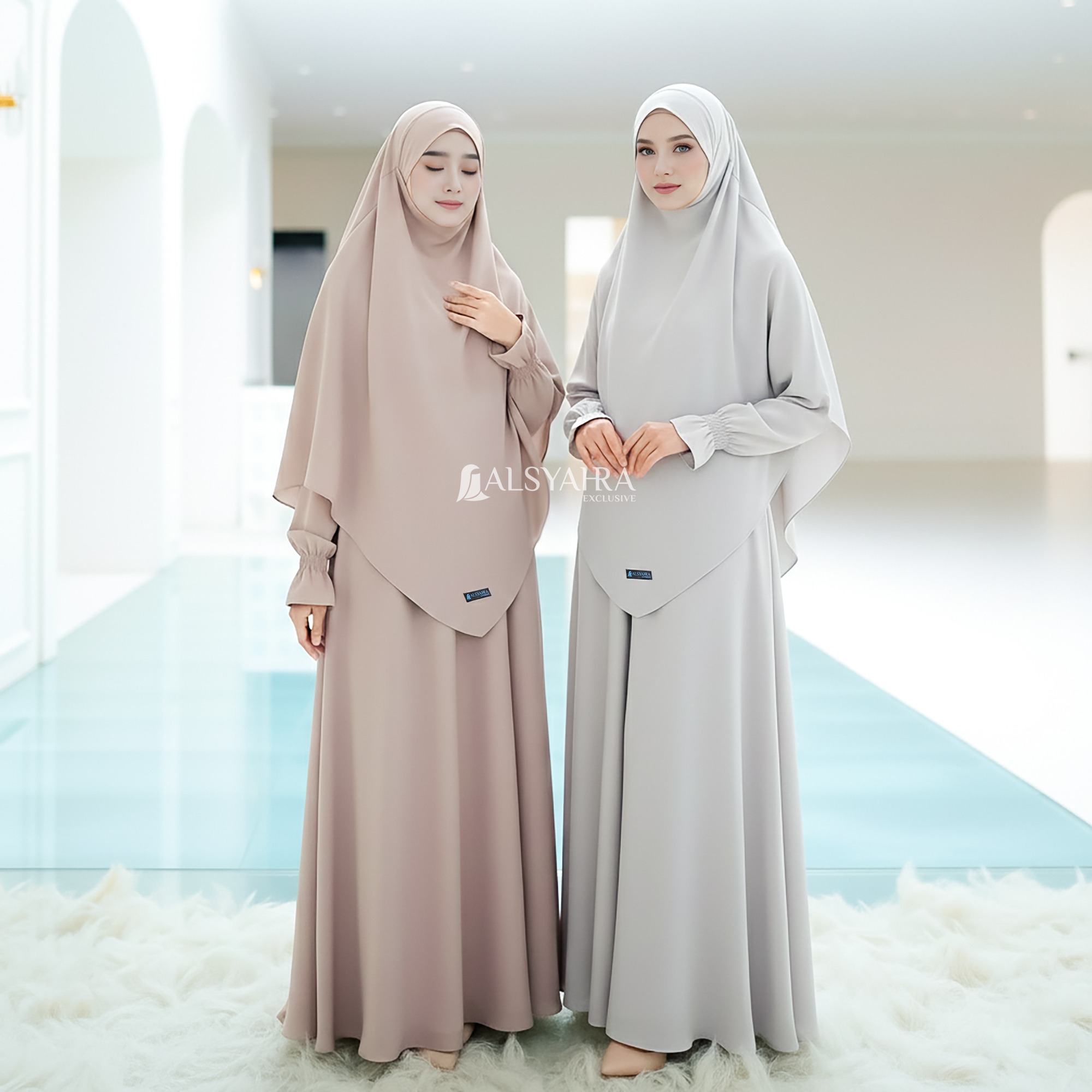 Alsyahra Exclusive - Khiban French Khimar Lancip V Ayumi FZ Premium