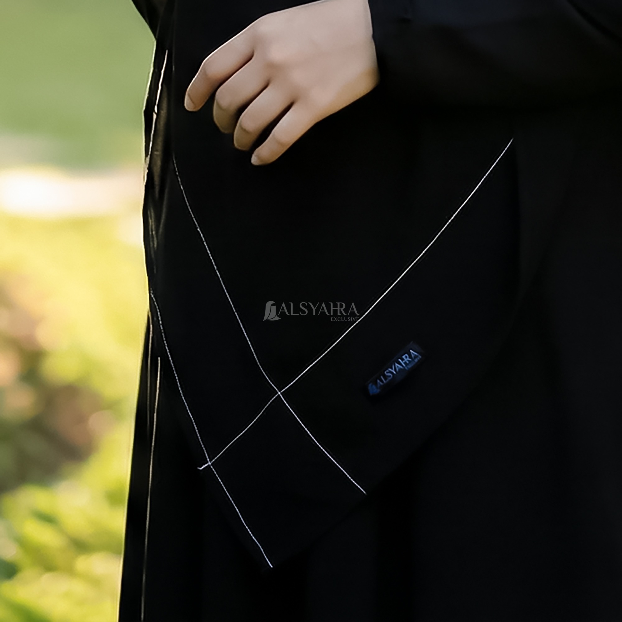 PAKET HEMAT 2PCS French Khimar Maryam Size L dan XL Jetblack Khiban Alsyahra Exclusive