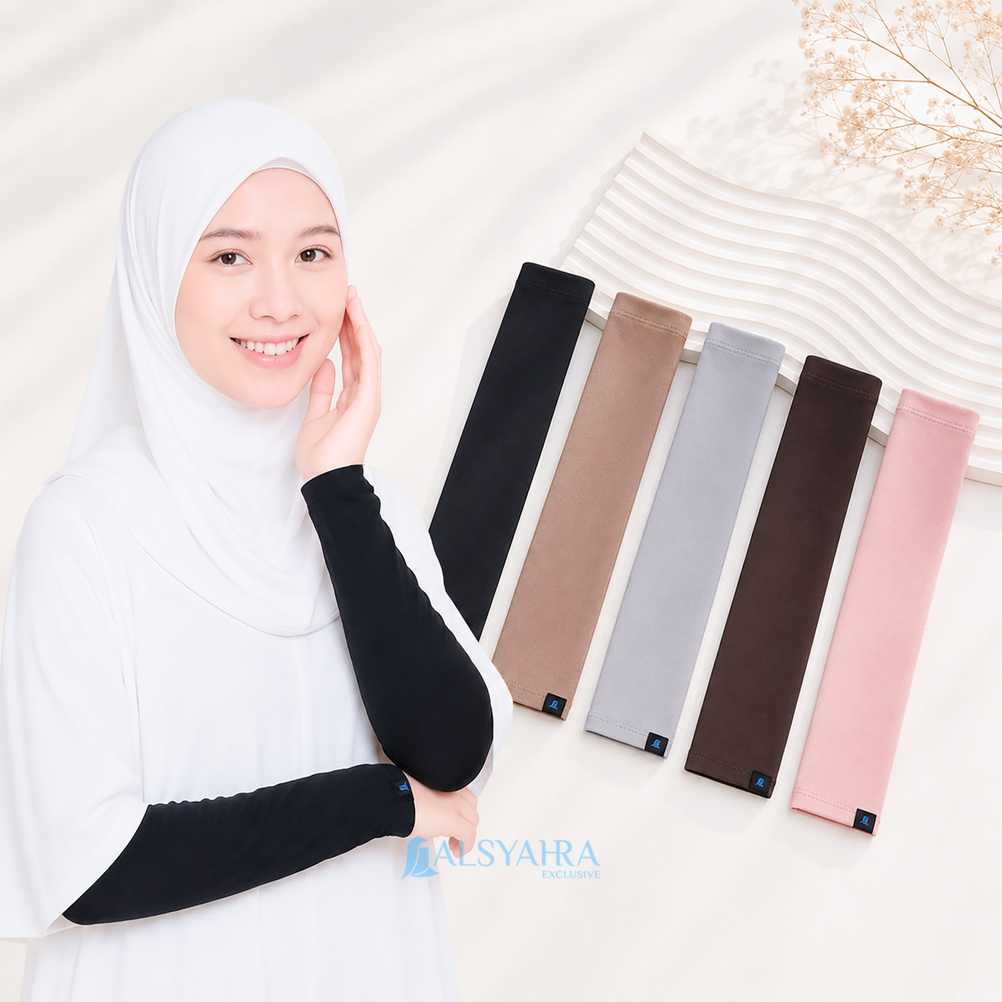 Alsyahra Exclusive - Long Handsock Elastis SoftSpan Premium Manset Panjang