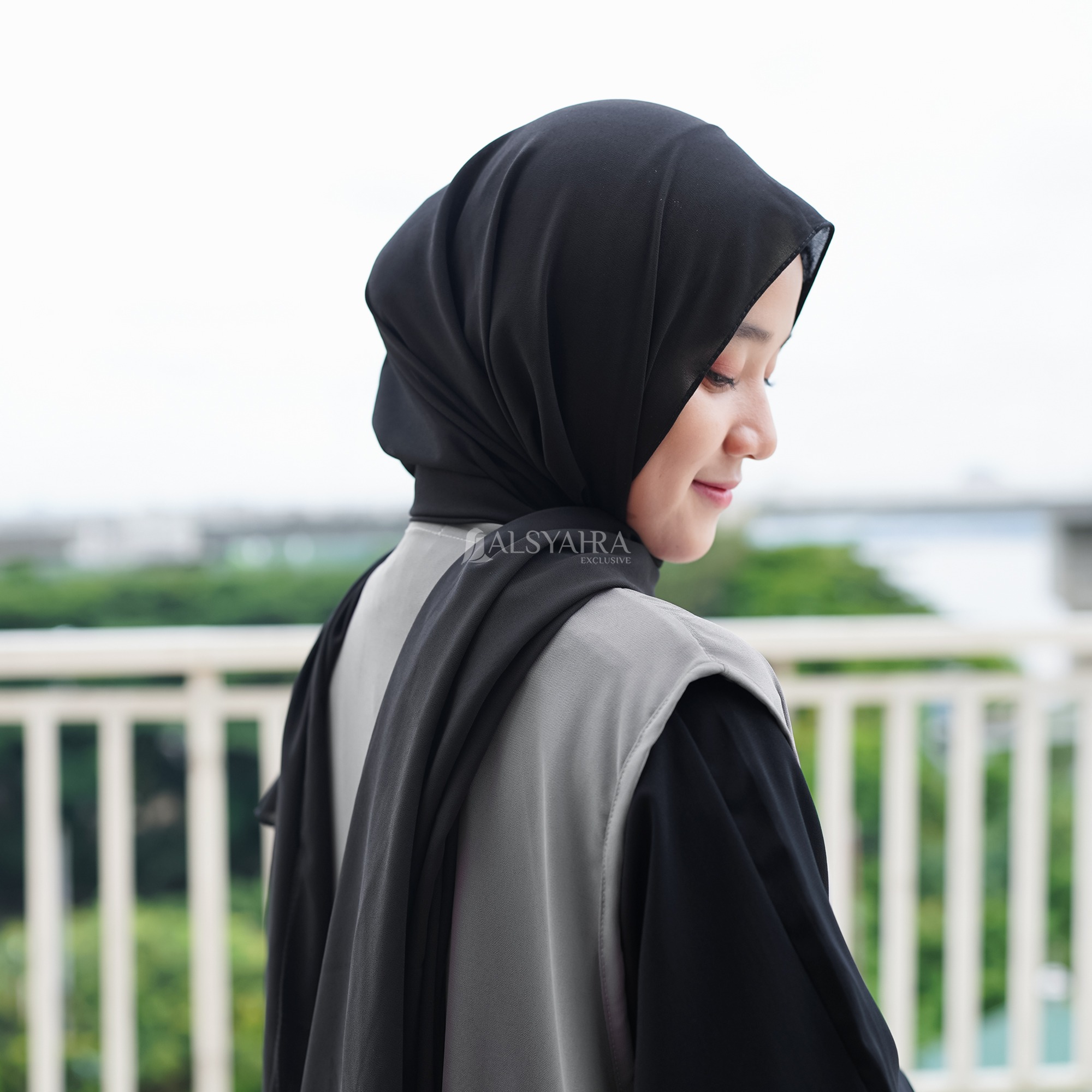 Alsyahra Exclusive - Long Outer Syari Cardigan Wrinkle Ajniha Sifon Cerutti Permium