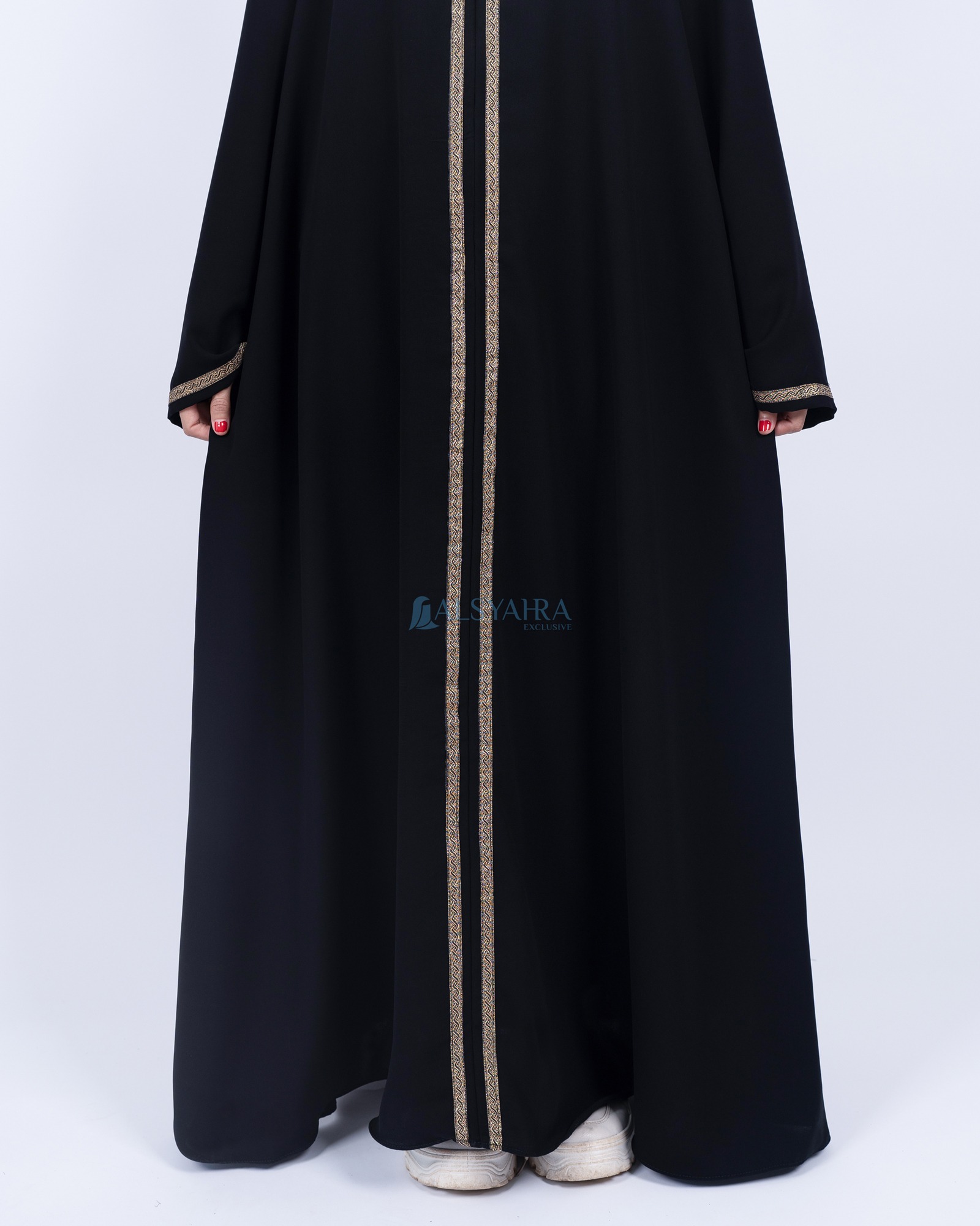 Alsyahra Exclusive - Abaya Gamis Syari Khadijah Soft Jetblack