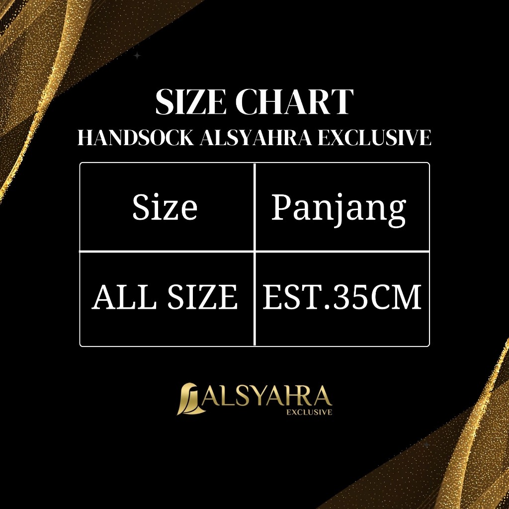 Alsyahra Exclusive - Handsock Ring Polos Syari Manset Cincin Premium