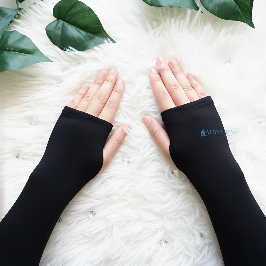 Alsyahra Exclusive - Handsock Jempol Polos Syari Manset Premium