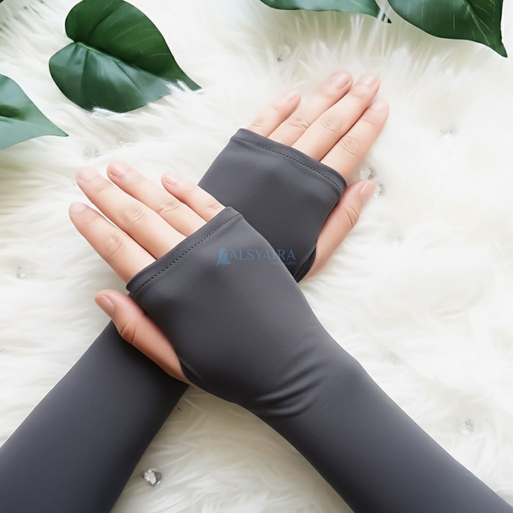 Alsyahra Exclusive - Handsock Jempol Polos Syari Manset Premium