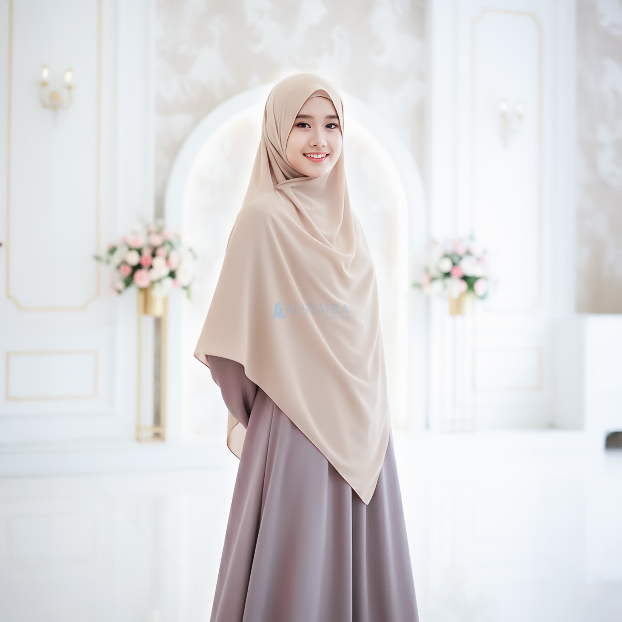 Alsyahra Exclusive - Long Pashmina Syari Panjang Sifon Cerruti Premium