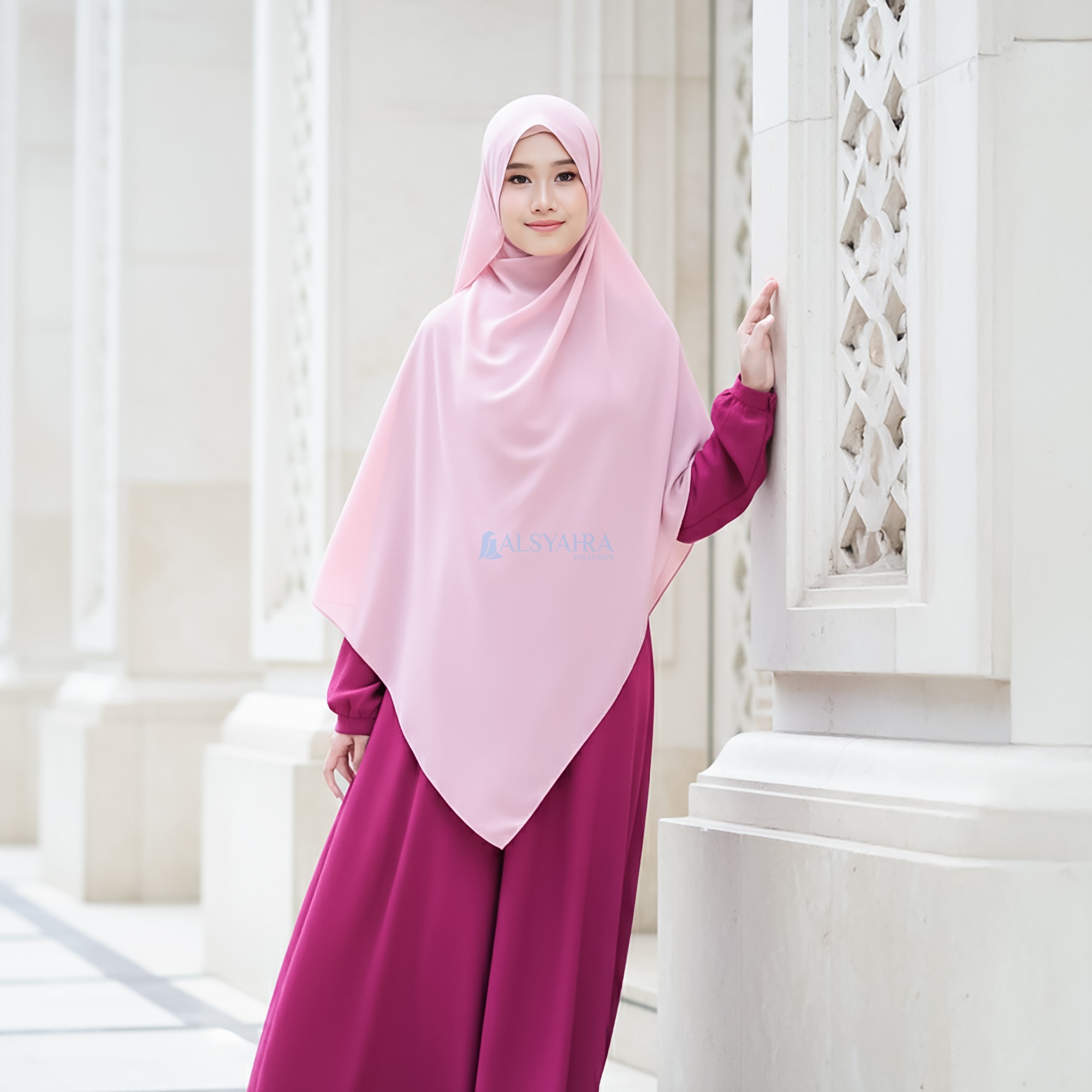 Alsyahra Exclusive - Long Pashmina Syari Panjang Sifon Cerruti Premium