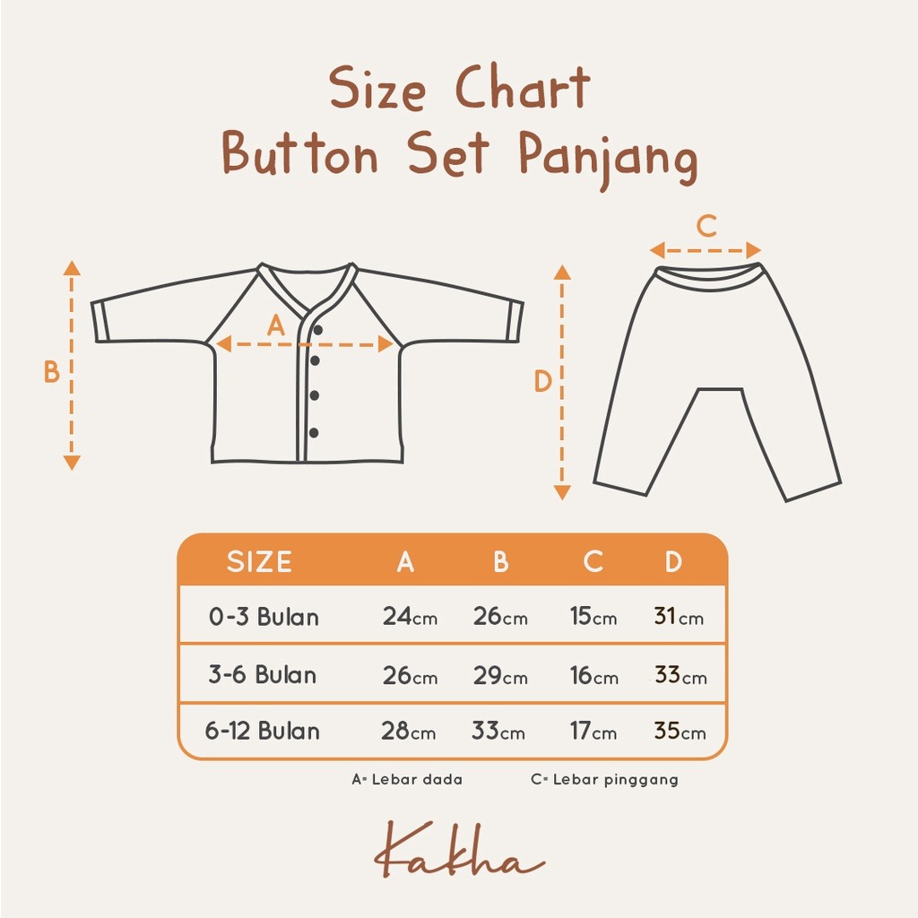 Button - Sleep Suit (0-1 Tahun)