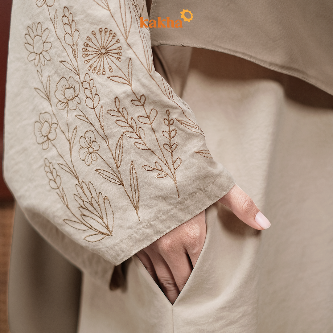 New Arrival - Safa Abaya (Beige)