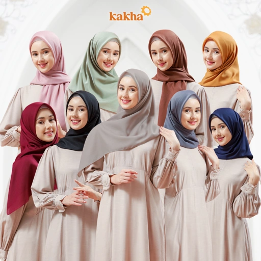 Image of KAKHA - Beli 3/100 Ribu Jilbab segi empat 30 warna polos / hijab voal / hijab voal premium / Hijab polos / Jilbab Polos