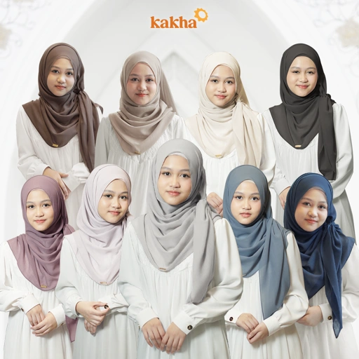Image of Kakha X Malika Sessario - New Arrival - Pashmina Oval / Hijab Polos / Pashmina Polos / Pashmina Voil /Hijab Voal
