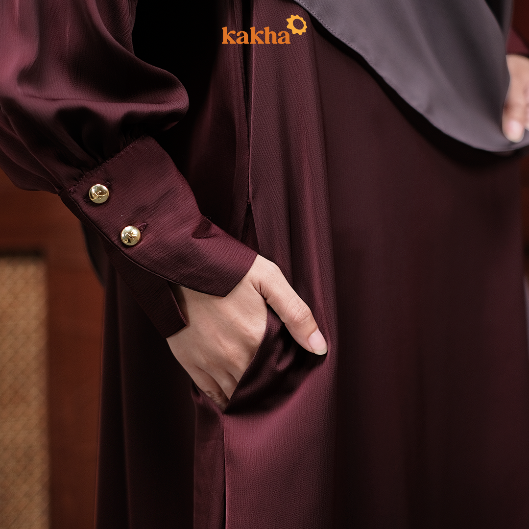 New Arrival - Marwah Abaya (Magenta)