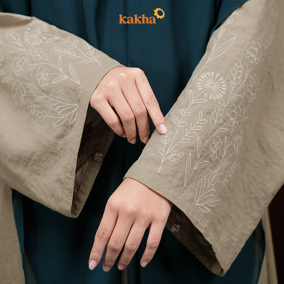 New Arrival - Safa Abaya (Oat)