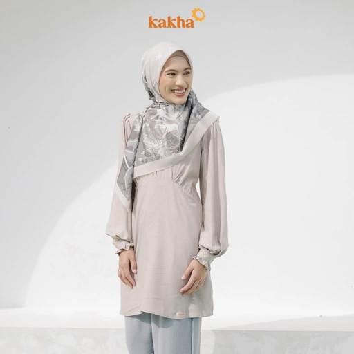 Image of Kakha x Alyssa Soebandono - Tunik Ibu Halmahera / Baju Tunik Ibu / Tunik Muslim / Baju Couple Keluarga