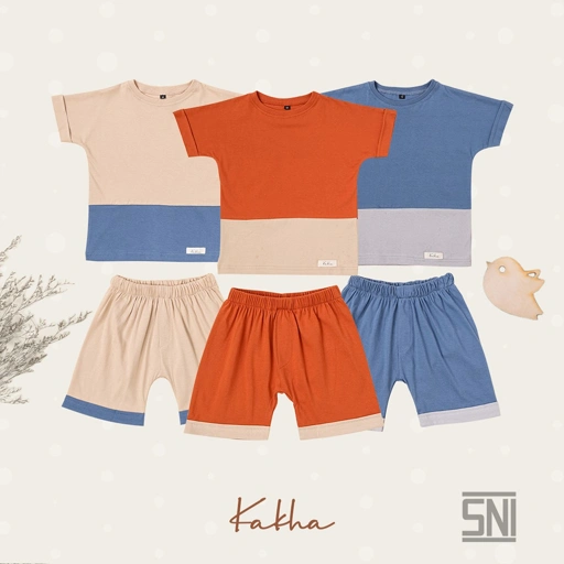 Image of Mini Kakha Set main basic / Setelan anak perempuan / setelan anak laki laki