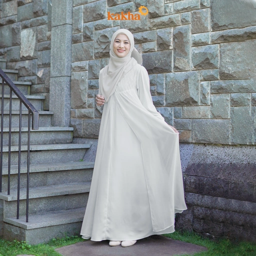 Image of Kakha x Alyssa Soebandono - Gamis Ibu Cempaka / Baju Gamis Ibu / Gamis Muslim / Baju Couple Keluarga