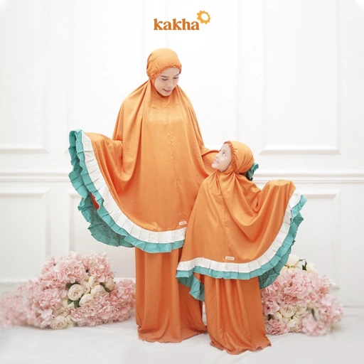 Image of Kakha - Mukena Dewasa Pastel Polos / Mukena Rayon / Mukena Polos / Mukena Jumbo