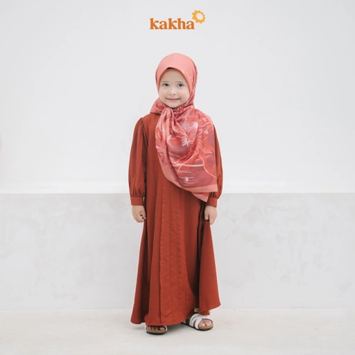 Image of Kakha x Alyssa Soebandono - Gamis Anak Mahameru / Baju Muslim Anak Perempuan / Gamis Anak Muslim / Baju Couple Keluarga