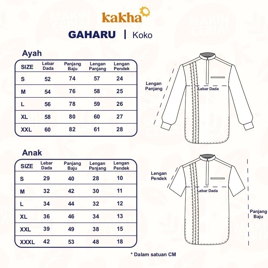 Gaharu - Kemeja Koko Ayah Panjang