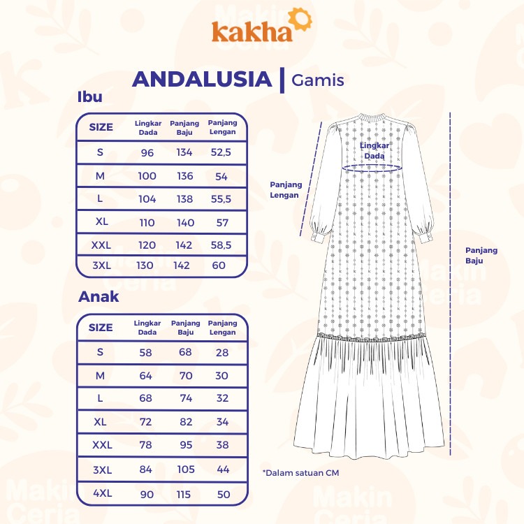 Andalusia - Gamis Wanita