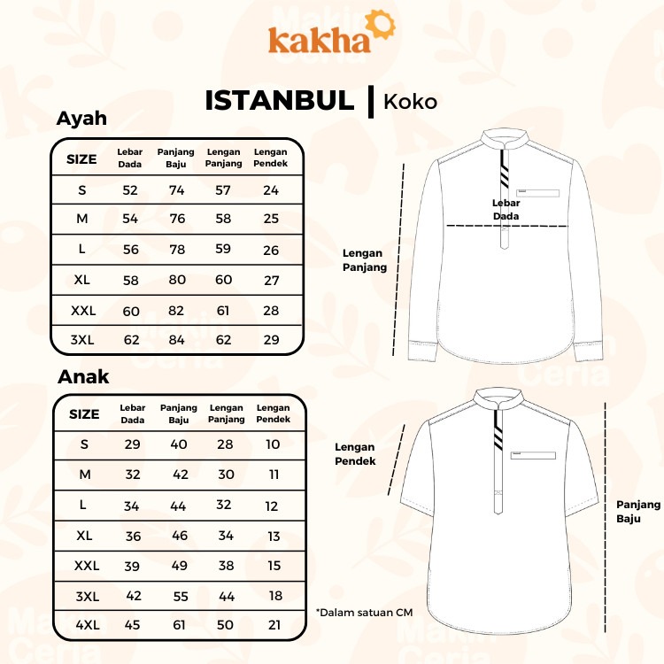 Istanbul - Kemeja Koko Anak Panjang