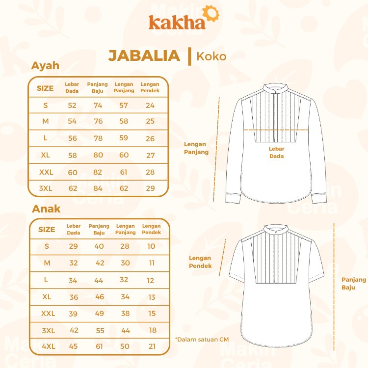 Jabalia - Kemeja Koko Ayah Panjang
