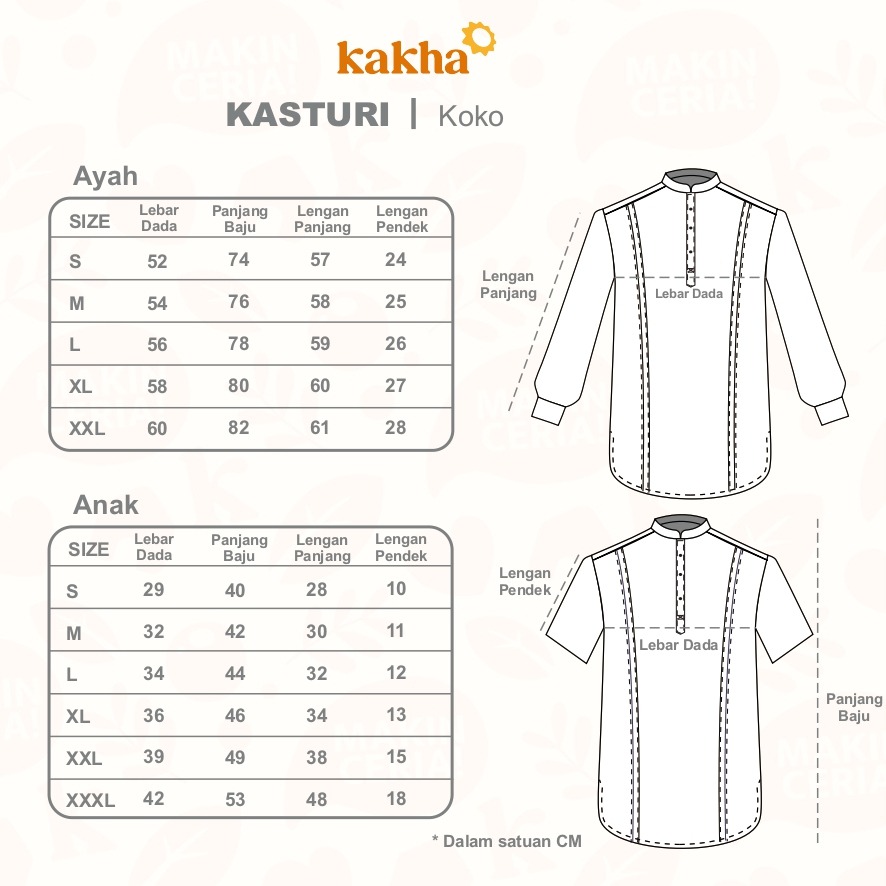 Kasturi - Kemeja Koko Anak Pendek