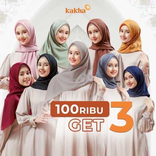 Image of KAKHA - Beli 3/100 Ribu Jilbab segi empat 30 warna polos / hijab voal / hijab voal premium / Hijab polos / Jilbab Polos