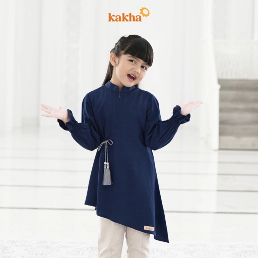 Image of Kakha x Alyssa Soebandono - Tunik Anak Gaharu / Baju Tunik Anak / Tunik Muslim / Baju Couple Keluarga