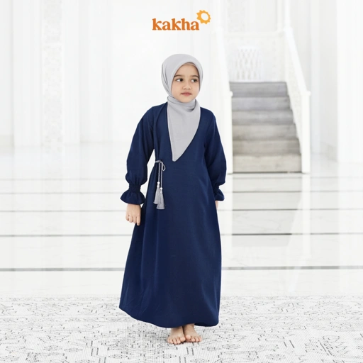 Image of Kakha x Alyssa Soebandono - Gamis Anak Gaharu / Baju Muslim Anak Perempuan / Gamis Anak Muslim / Baju Couple Keluarga