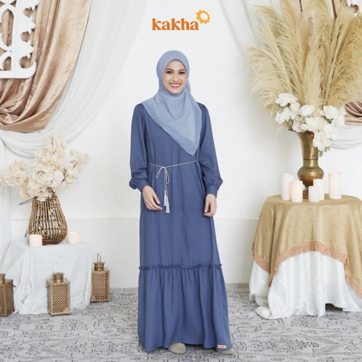 Image of Kakha x Alyssa Soebandono - Gamis Ibu Gaza / Baju Gamis Ibu / Gamis Muslim / Baju Couple Keluarga
