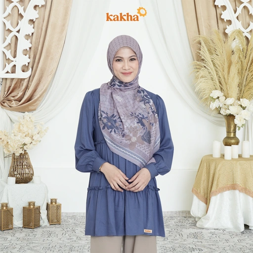 Image of Kakha x Alyssa Soebandono - Tunik Ibu Gaza / Baju Tunik Ibu / Tunik Muslim / Baju Couple Keluarga