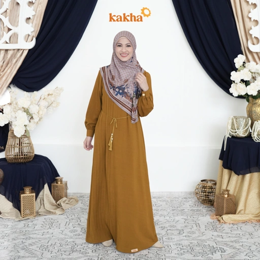 Image of Kakha x Alyssa Soebandono - Gamis Ibu Jabalia / Baju Gamis Ibu / Gamis Muslim / Baju Couple Keluarga