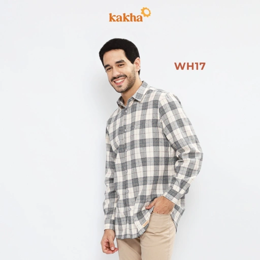 Image of Kakha - Kemeja Flannel Pria / Kemeja Flanel Pendek / Kemeja Pria