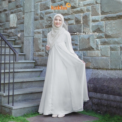 Image of Kakha x Alyssa Soebandono - Gamis Ibu Cempaka / Baju Gamis Ibu / Gamis Muslim / Baju Couple Keluarga